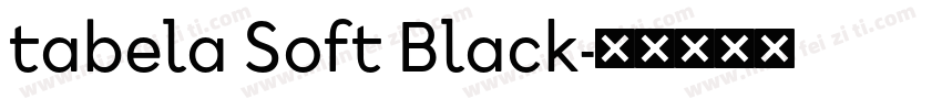 tabela Soft Black字体转换